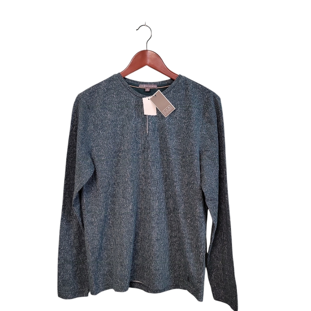 Ike Behar NWT Mens Green Pullover Crewneck‎ Long Sleeve Tee Size Small